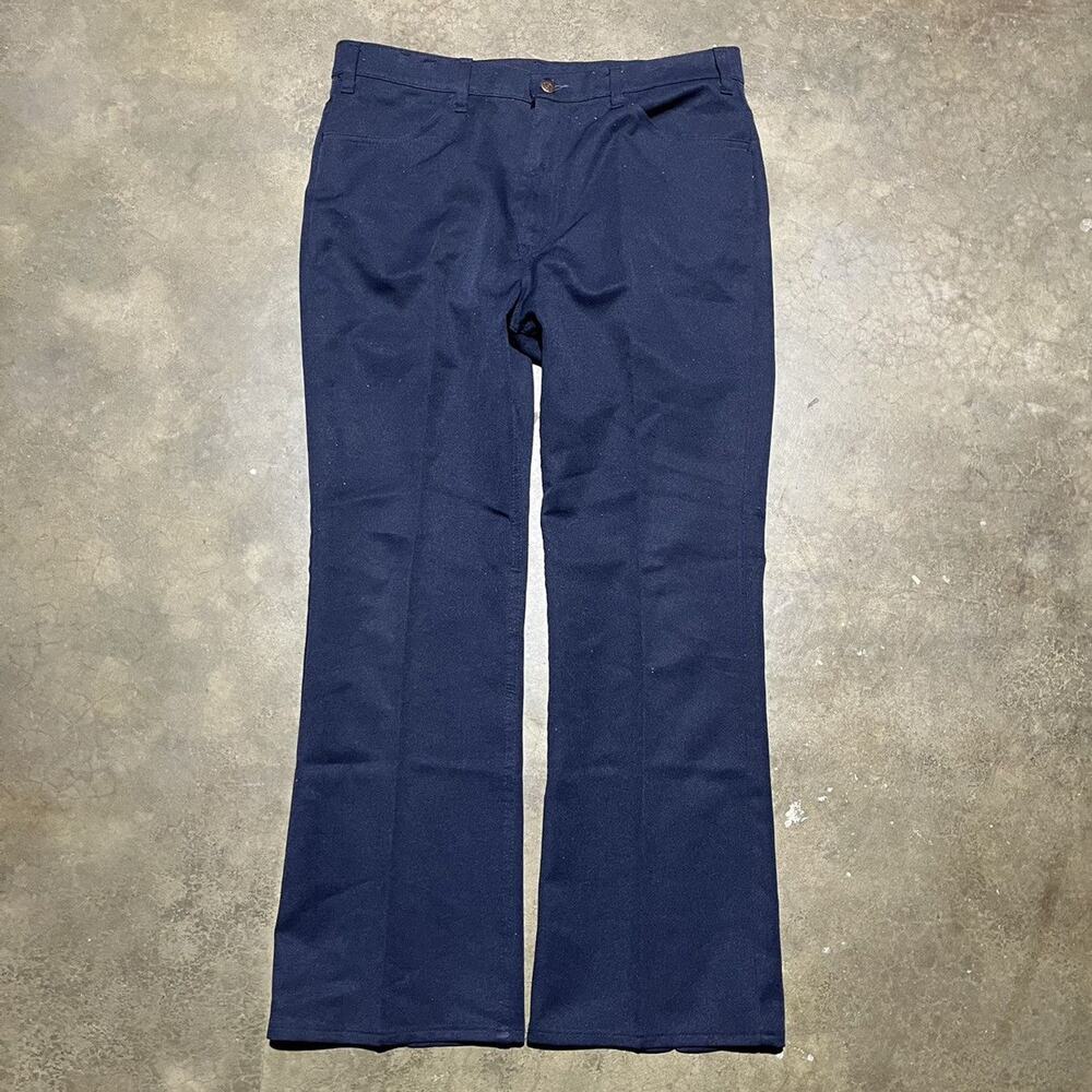 Vintage 70s Levi’s 517 Navy Flared Western Pants 36x30